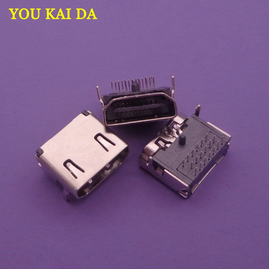 2 шт. 19 Pin вилкой/корейский женский Интерфейс совместимому с HDMI разъем 3 мя рядами