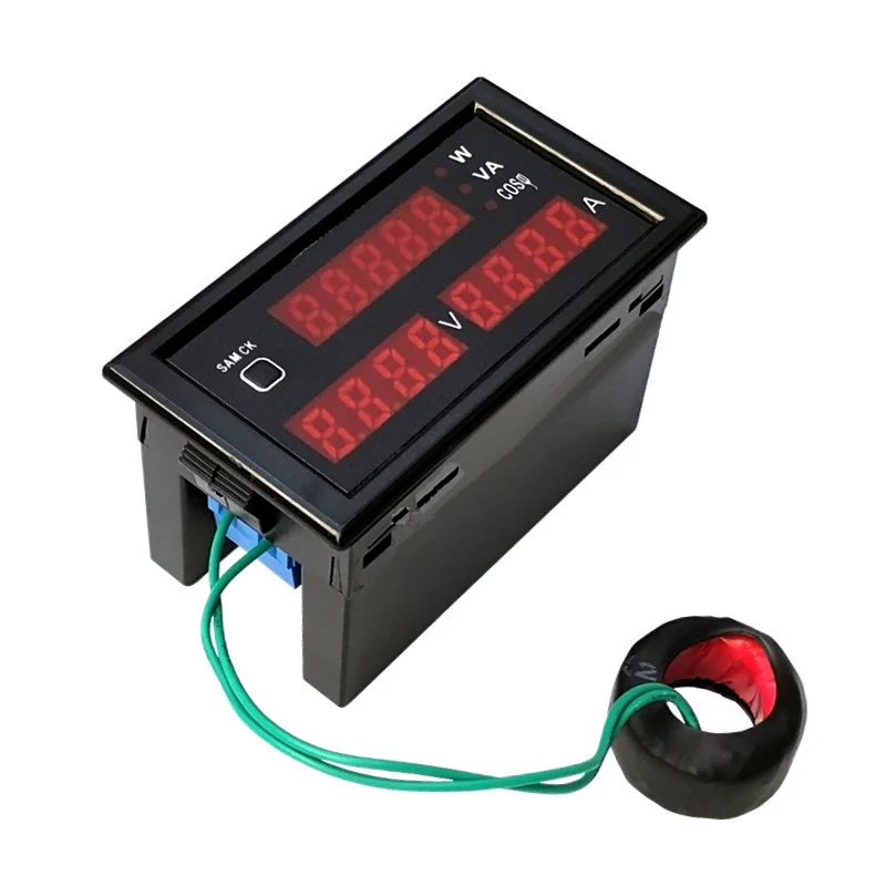 1 шт. AC 80 300V 0 100A Напряжение amp измеритель мощности монитор с красным светодиодным