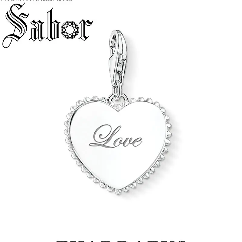 Подвеска в виде сердца с шармами модное ювелирное изделие для женщин подарок
