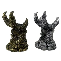 stone crystal ball dragon claw base stand home decoration feng shui chakra magic crystal ball stand skull decoration whale