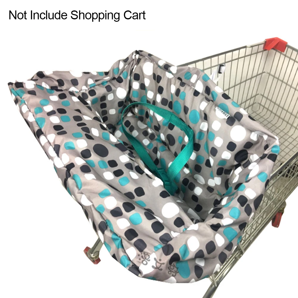 

For Baby Polyester Multifunctions For Shopping Cart Mat Foldable Seat Cover Durable Non-Slip High Chair Cover