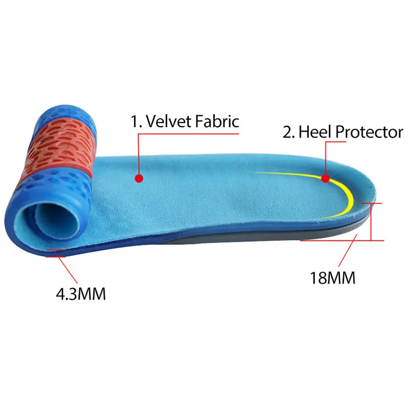 Silicone Gel Insoles Men Women Shoe Inserts Shock Absorbing Sports Insole Foot Care for Plantar Fasciitis Relieve Feet Pain Pad