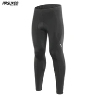 arsuxeo mens cycling pants with 3d padded shockproof mtb bike compression tight bicycle pants high elasticity breathable 18c92