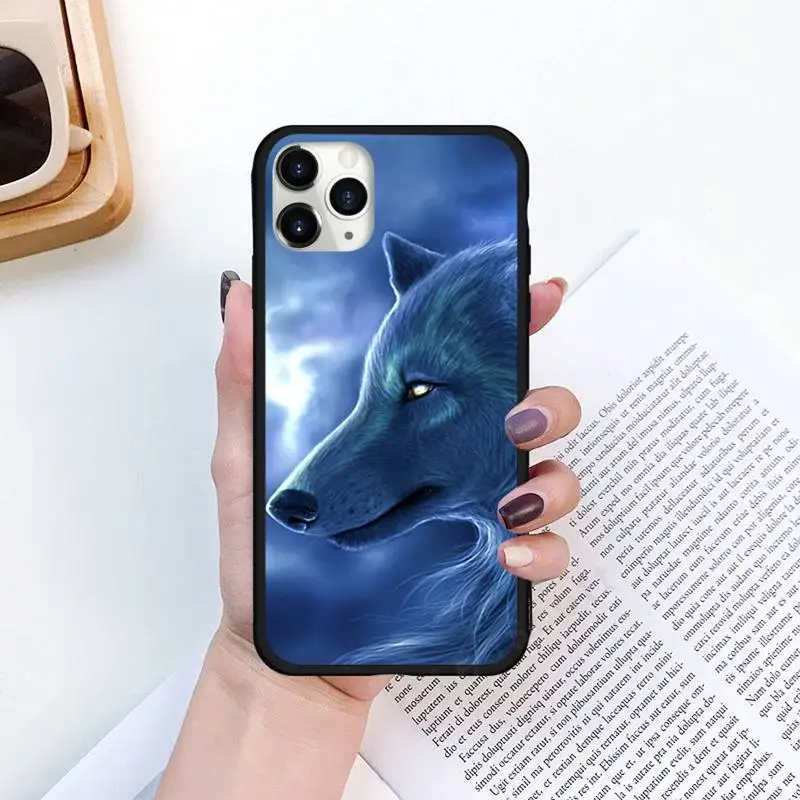 

wolf horror animal moon Phone Cases for iPhone 11 12 pro XS MAX 8 7 6 6S Plus X 5S SE 2020 XR Luxury brand shell funda coque
