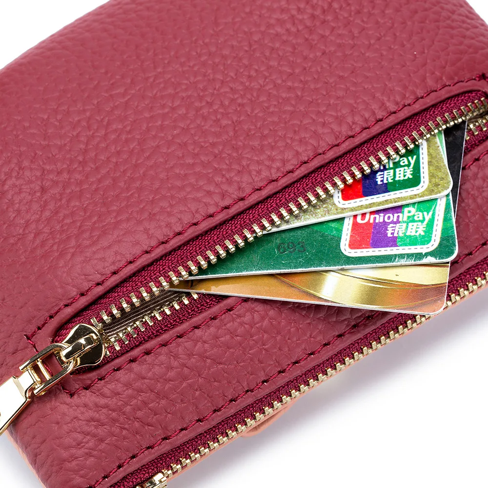 

Women Wallet Hand Leather Fashion Women's Soft Mini Temperament Hand Pocket Short Zero Purse Multifunction Coin Purse