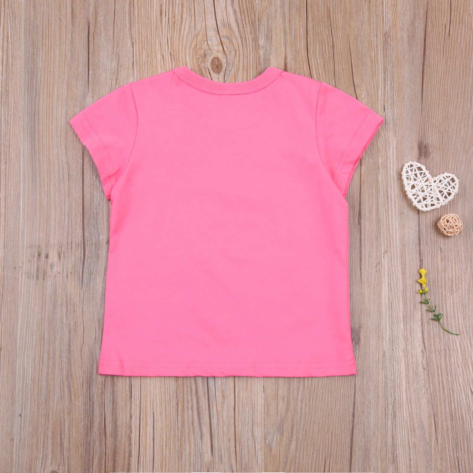 

Kids Summer Casual T-shirt Little Girls Cartoon Cloud Rain Pattern Short Sleeve Round Neck Pullover Tops for Daily Life