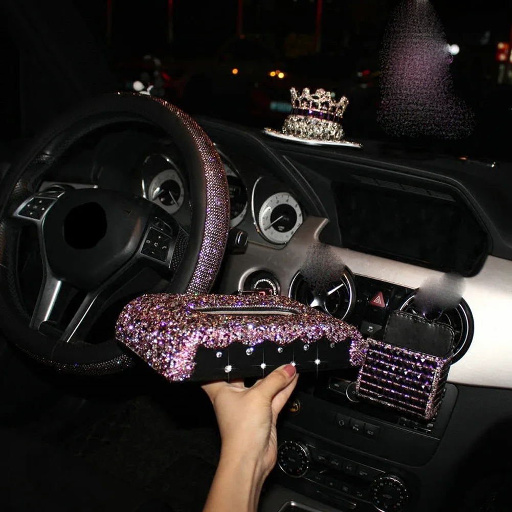 Милая коробка для салфеток с бриллиантами украшения яркие принадлежности