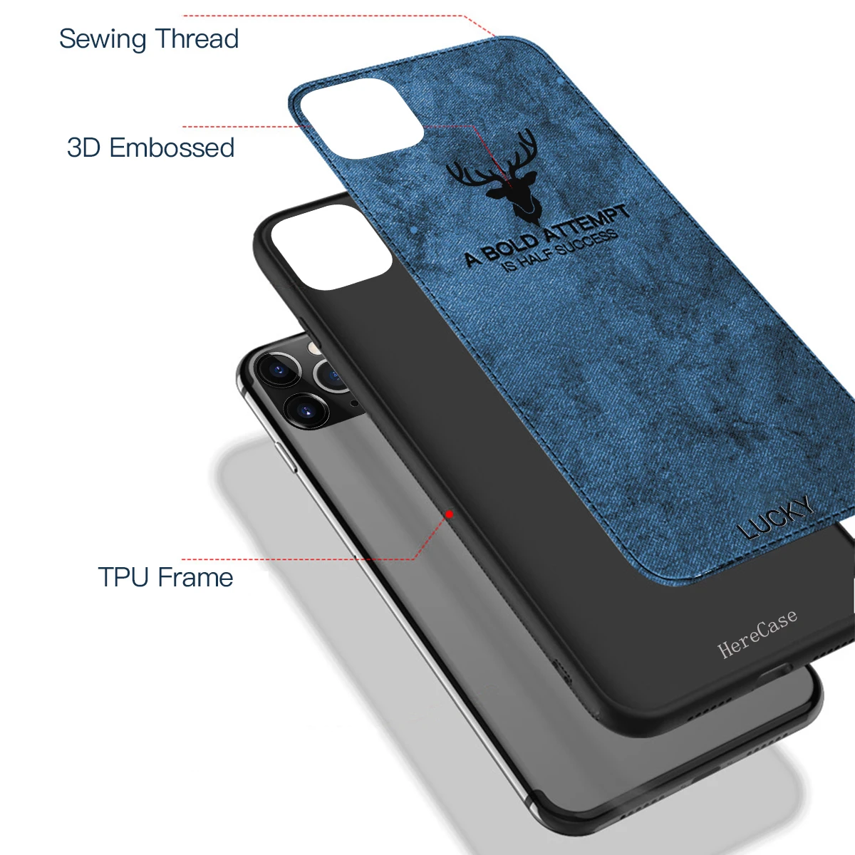 Олень Ткань текстуры чехол для iPhone 8 Plus 7 6s 5s 12 11 Pro XS Max с протекторным рисунком