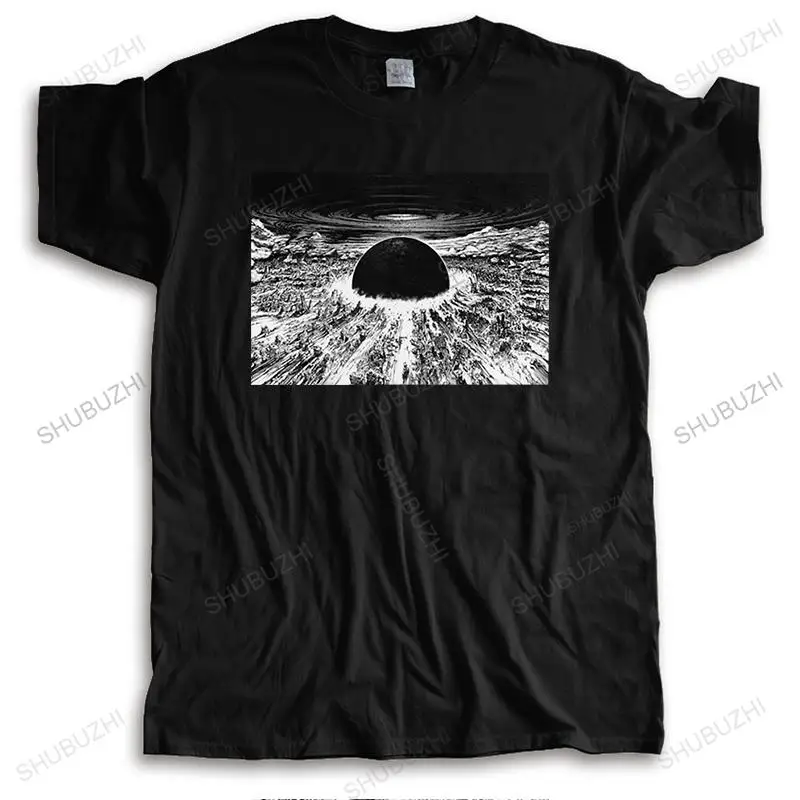 Футболка хлопковая с коротким рукавом круглым вырезом и принтом аниме - купить по