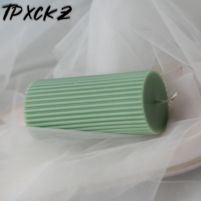 Новая цилиндрическая акриловая Форма в полоску для свечей форма сделай сам