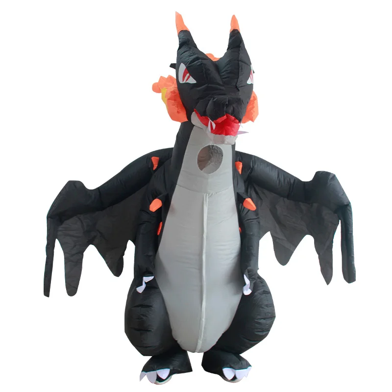 

Custom Dinosaur Inflatable Clothes Adult Cartoon Doll Costume Funny Stage Parent-child Props Fire Dragon Halloween Material