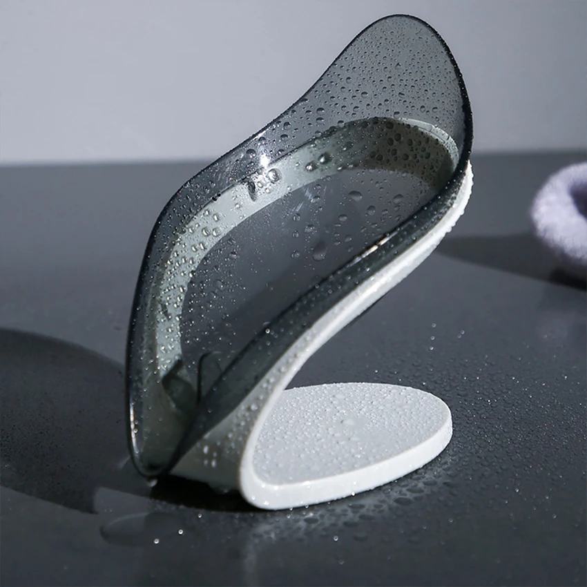 Ящик для мыла в форме листа держатель ванной комнате поднос хранения посуды