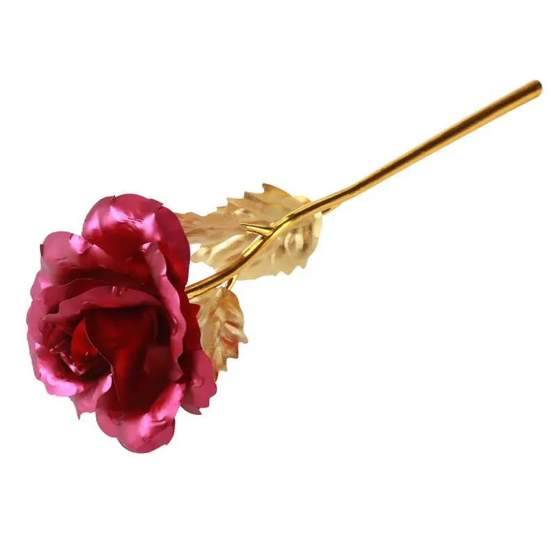 

24K Gold Plated Rose Flower Decoration Flowers For Valentine' Day Gift