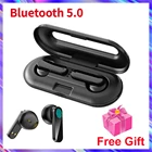 Беспроводные наушники TWS Blutooth 5,0, мини-гарнитура, ультратонкие спортивные наушники для бега, водонепроницаемые наушники с зарядным устройством, TWS наушники