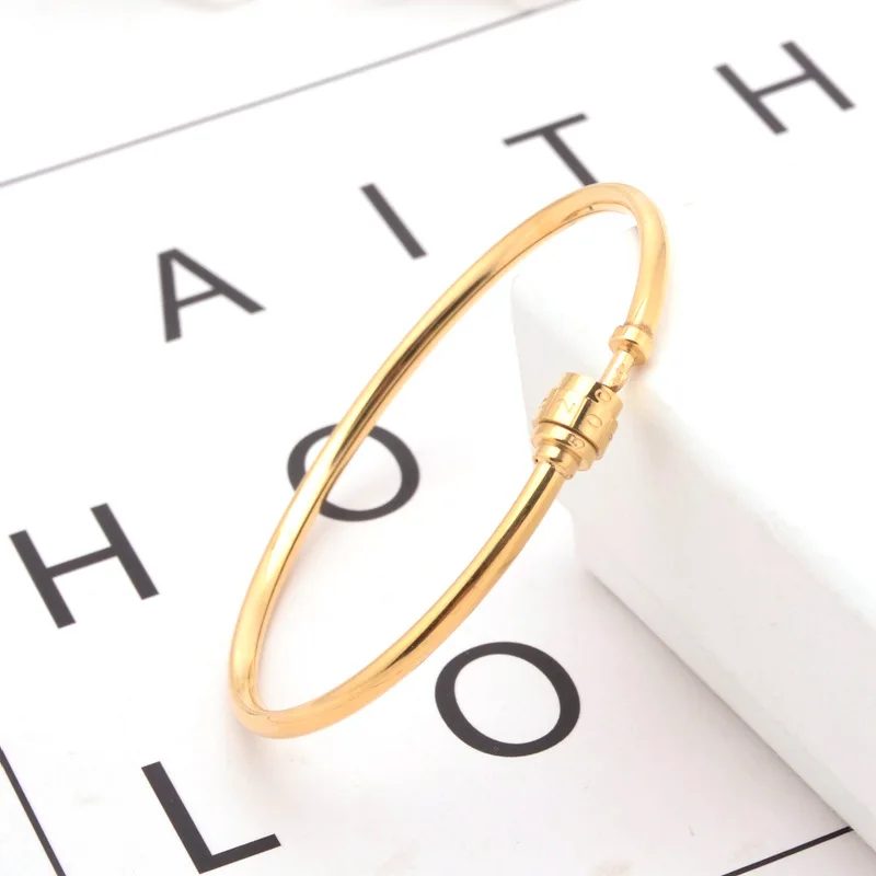 

Fashion 520 Password Titanium Steel Bangle Tanabata Valentine's Day Gift Bangle