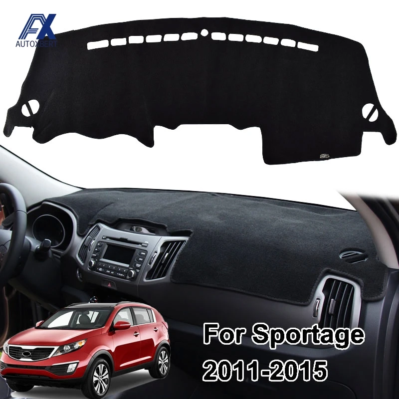 Чехол на приборную панель для Kia Sportage R 3 2011-2015 коврик приборной панели
