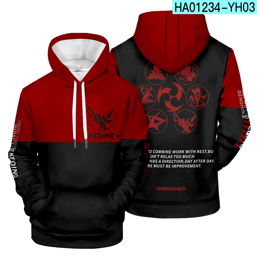 

Suitable Genshin Impact 3D Hoodies Men Women Sweatshirts Autumn Hip Hop Game Hoody Casual Boys Girls Pullovers Tracksuits Tops