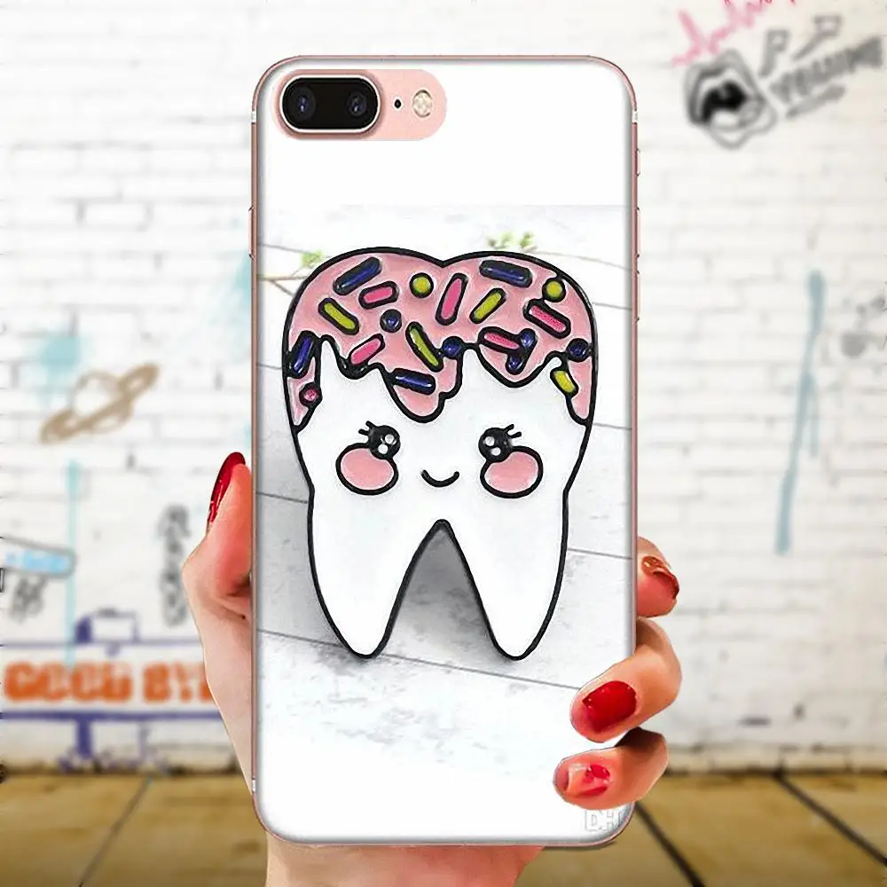 Cartoon Cute Teeth For Galaxy Alpha Note 10 Pro A10 A20 A20E A30 A40 A50 A60 A70 A80 A90 M10 M20 M30 M40 High Quality Soft Back | Мобильные