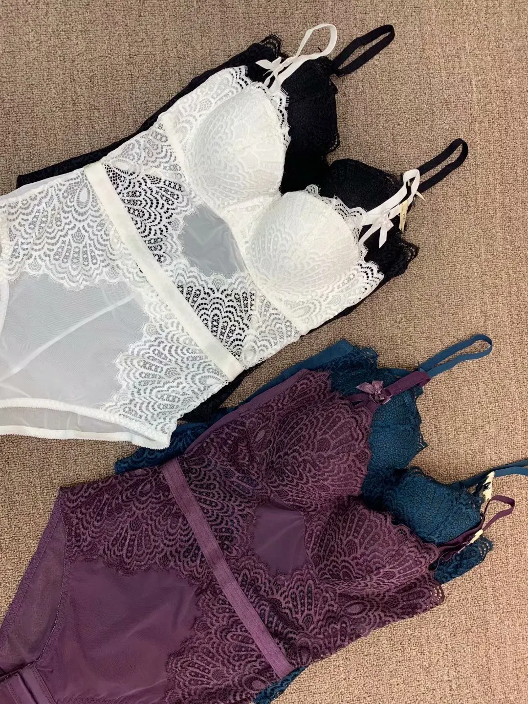 Сексуальное Кружевное Бюстье и корсет для женщин 2019 ажурное боди комбинезон с