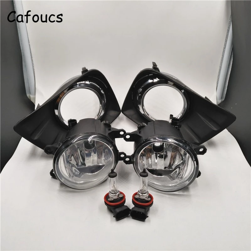 Автомобильные передние противотуманные фары Cafoucs для Toyota Land Cruiser Prado FJ150 2010 2014 и