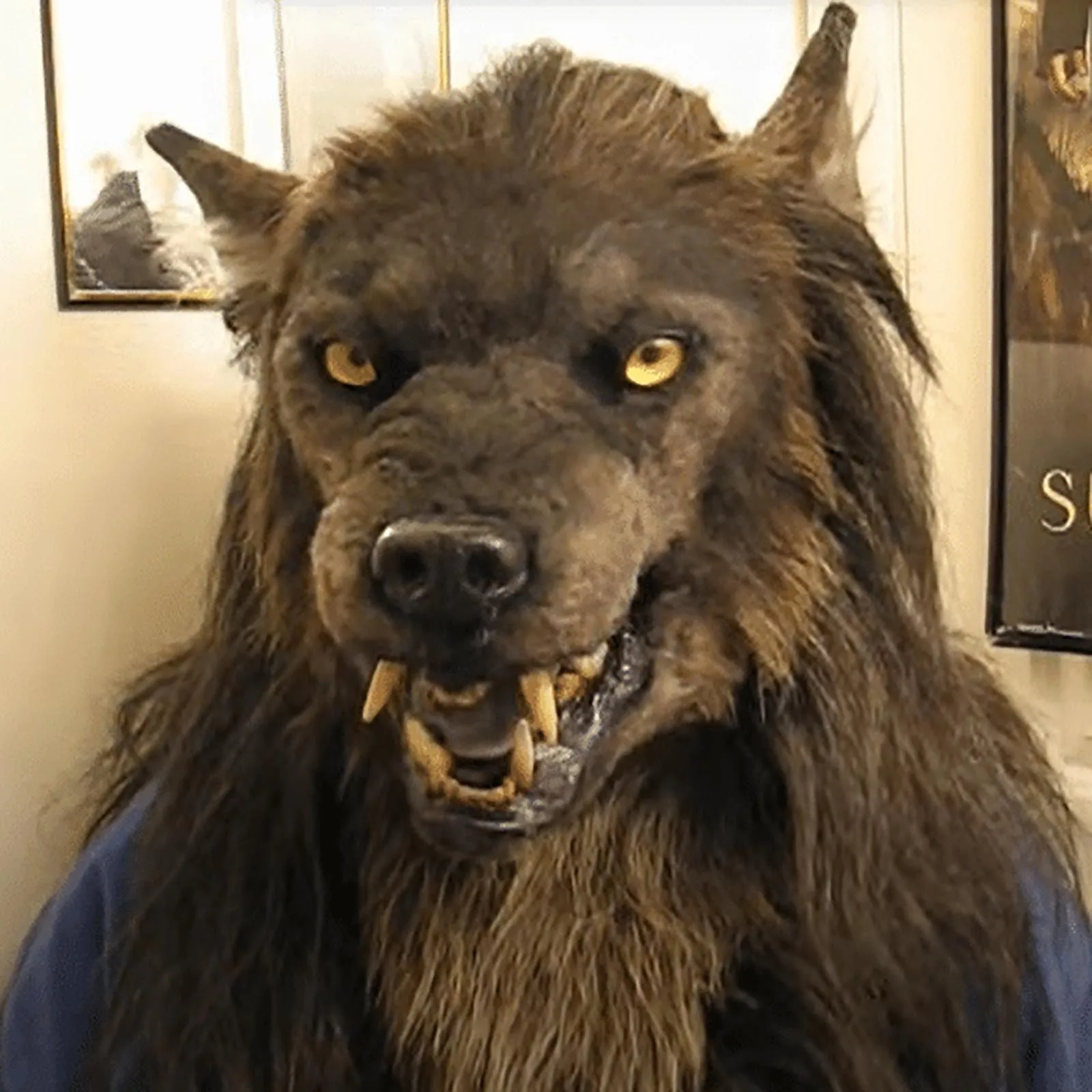 

halloween masks cosplay Tricky and scary Werewolf Headwear Costume Headwear Costume Wolf Mask mascarillas