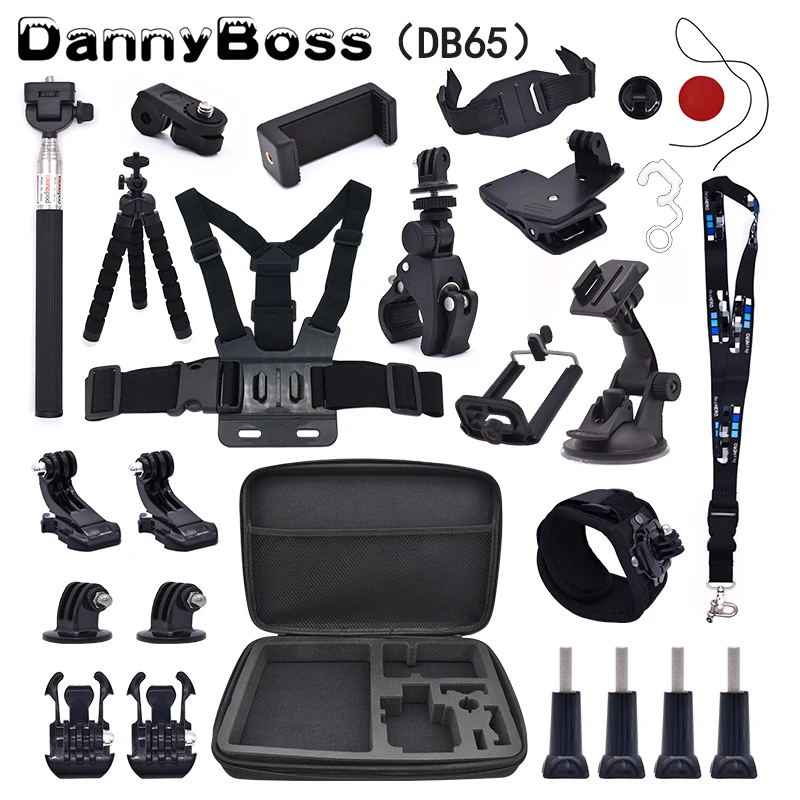 Аксессуары для экшн камеры штатив монопод на запястье нагрудный ремень мост