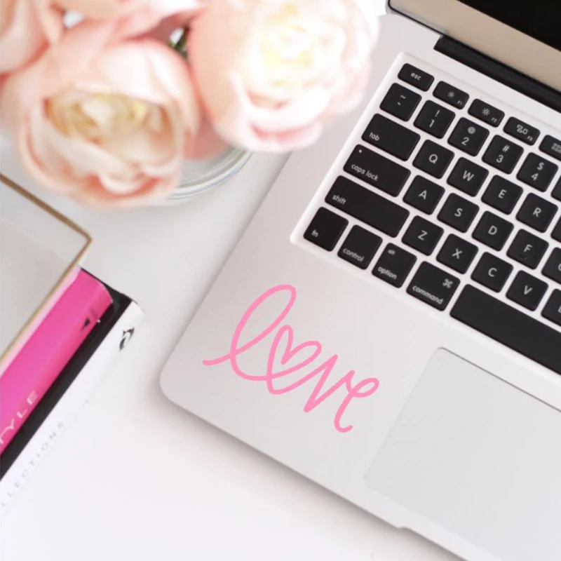 Любовь Сердце Наклейка Ноутбук виниловые наклейки съемные ноутбук Декор