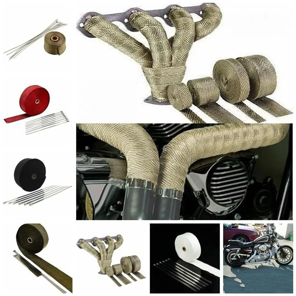 Автомобильная и мотоциклетная выхлопная труба изоляция Редукционный капот