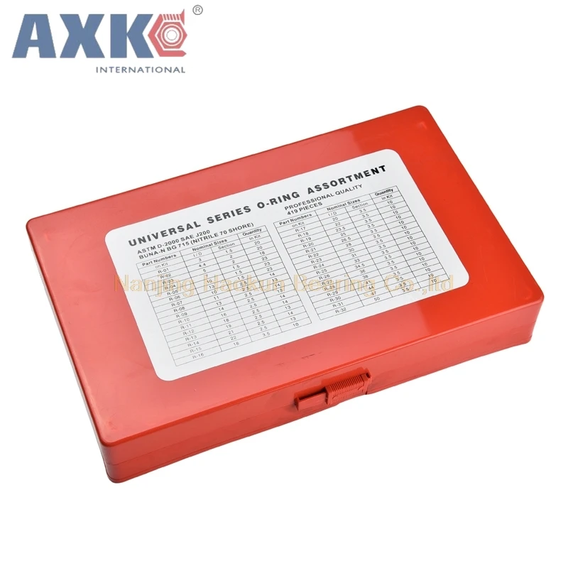 419 шт. Ассорти уплотнительное кольцо резиновое уплотнение Ассортимент Набор