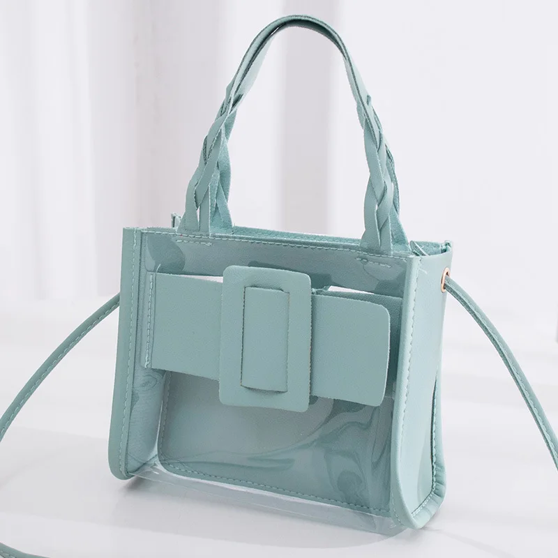 

2021 Summer Mini Jelly Bags Women Shoulder Bag PU Leather Fashion Casual Solid Handbag Female Crossbody Bag Wholesale New