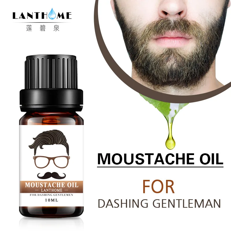 

10ml Beard Oil Beard Growth Moustache Cream Kit Leave-In Conditioner for Groomed Beard Growth