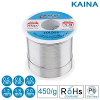 kaina solder wire 0 5 0 6 0 8 1 0 1 2 1 5 2 0mm 450g 6337 welding wire 2 flux low melting point for electric soldering iron