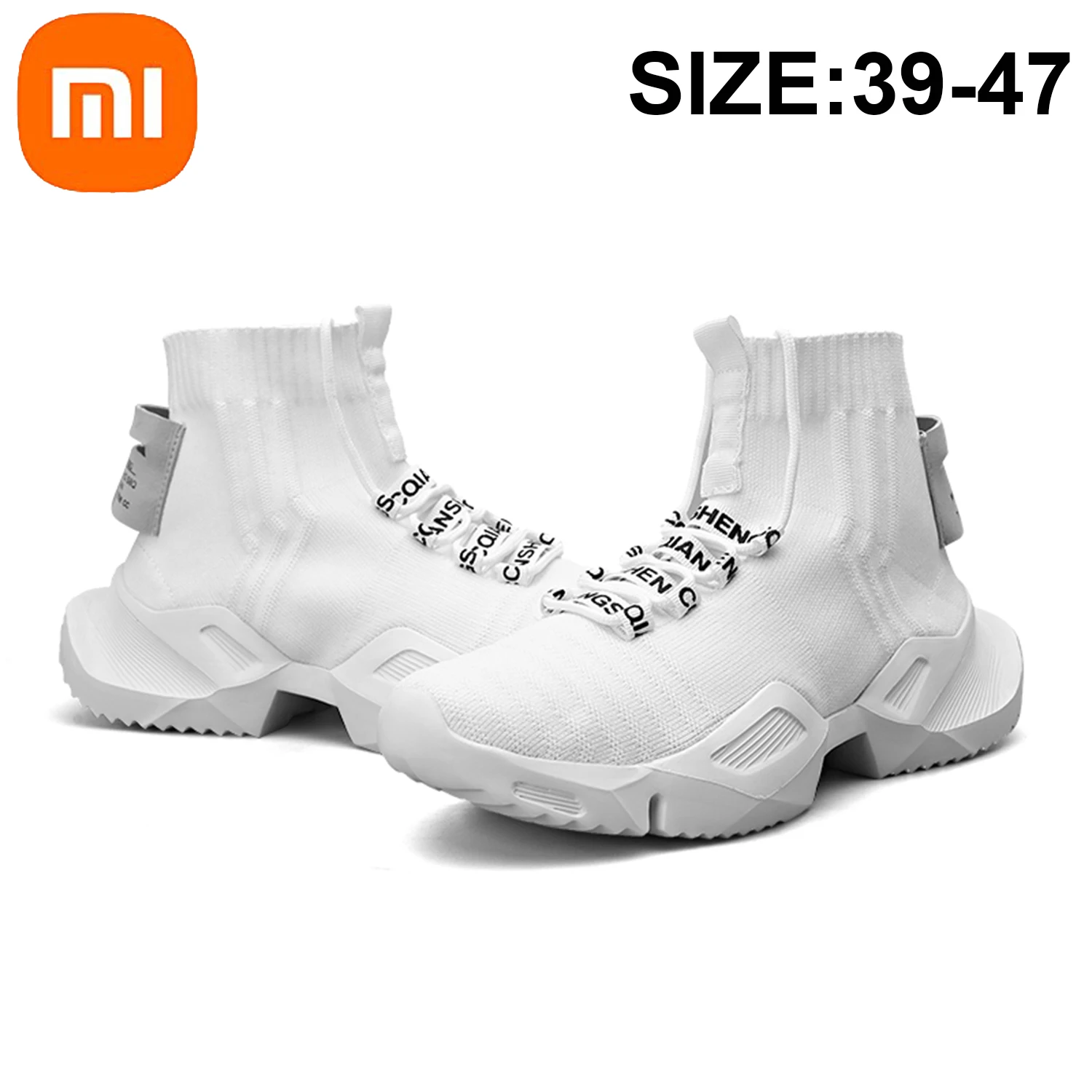 

Xiaomi Mijia Men's Casual Sneakers Outdoor Antiskid Damping Walking Running Shoes Socks Shoes Мужская повседневная обувь