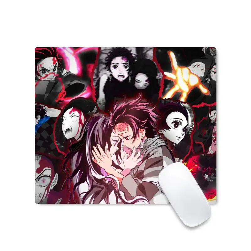 

Anime Demon Slayer Japan Gamer Speed Mice Retail Small Rubber Table Protect Game Office Work Non-slip Laptop Cushion
