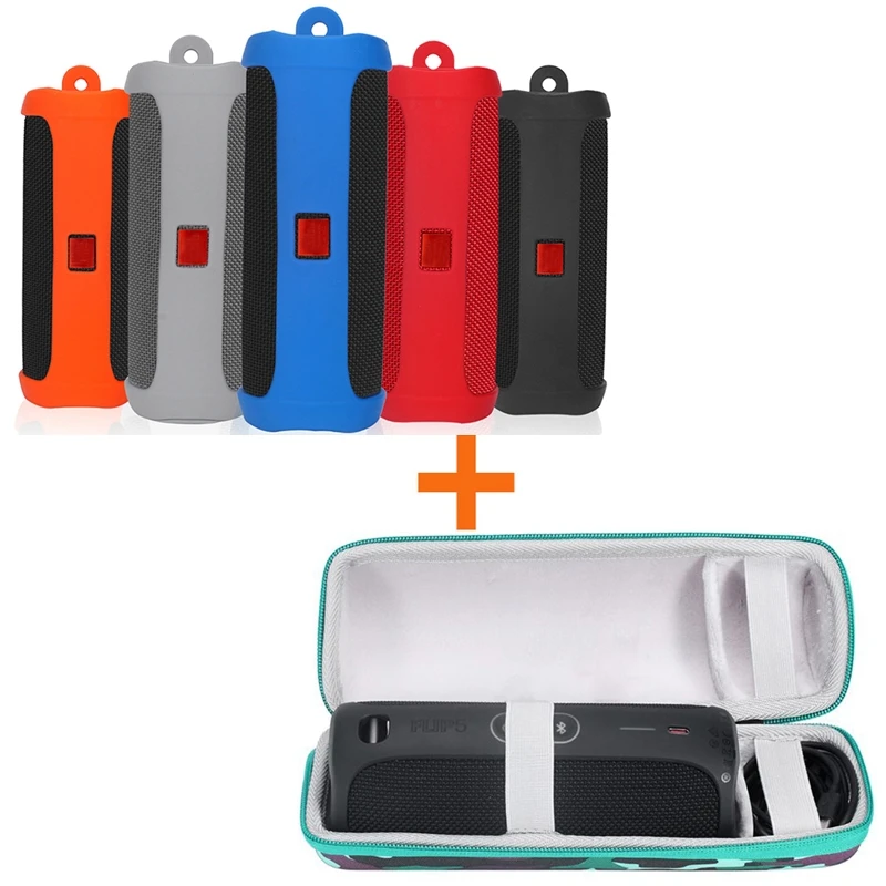 2020 новейшая Жесткая Сумка для хранения улицы + Мягкий силиконовый чехол JBL Flip 5