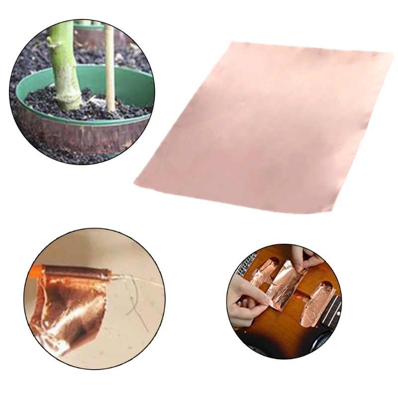 

1PC Guitar Copper Foil Tape EMI Shielding Single Conductive Adhesive Sheet N58B