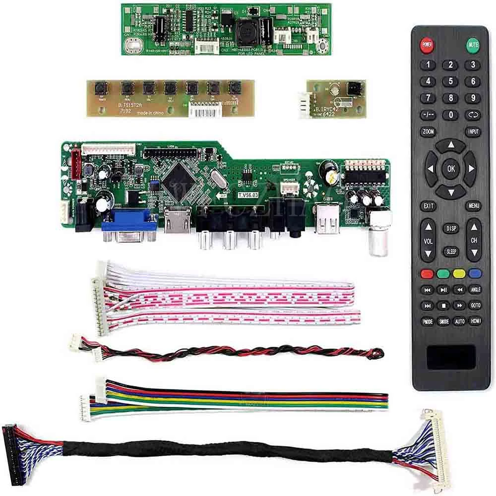 Новый ТВ 56 плата контроллера комплект LTM200KT10 LTM200KT12 LTM200KT13 + HDMI VGA AV USB