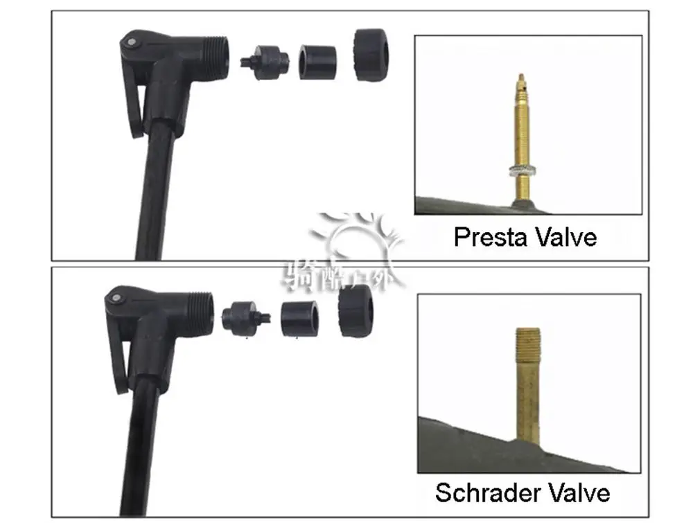 Велосипедный насос высокого давления Мини Портативный Ручка Шредер Presta клапан