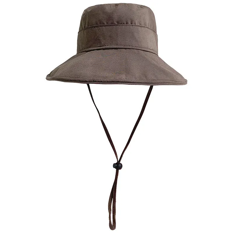 

Fisherman hat female 2021 new summer outdoor outing sunscreen hat simple fashion big brim hat hat male