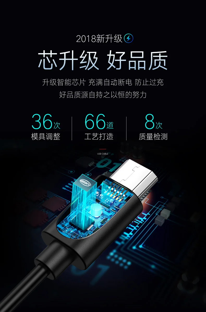IPSK Micro USB кабель для зарядки мобильных телефонов для смартфонов Android 1 м TPE веревка для Xiaomi huawei samsung LG передача данных