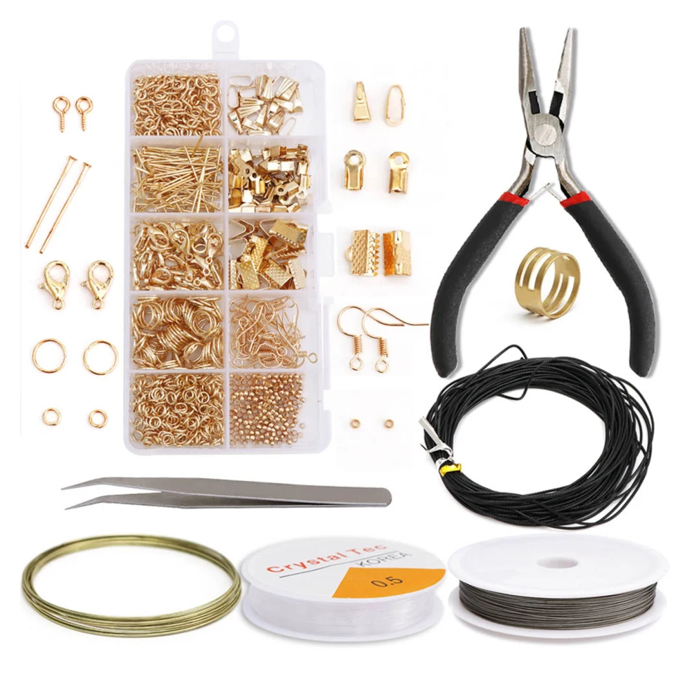 

With Material Bag Bead Pliers Set Handmade Jewelry Accessories Easy To Use Durable Multi-function Earring Making Findings