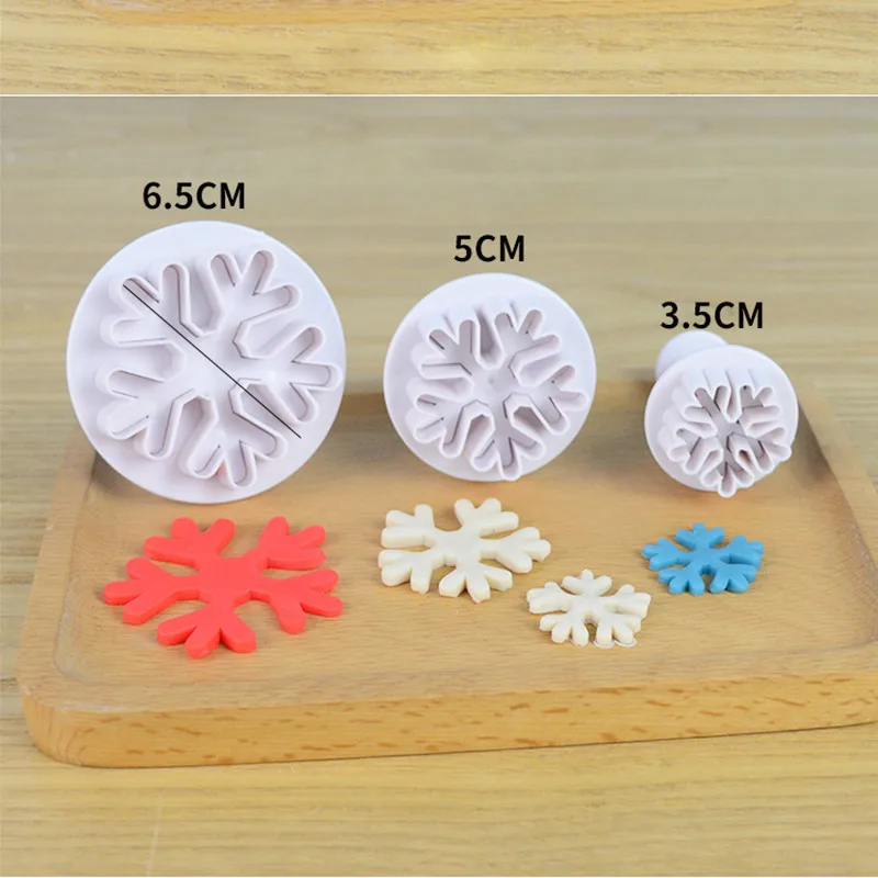 6pcs Sugarcraft Cake Decoration Tool Christmas Snowflake Fondant Cutters Tools Cookie Biscuit Mold Baking Accessories | Дом и сад