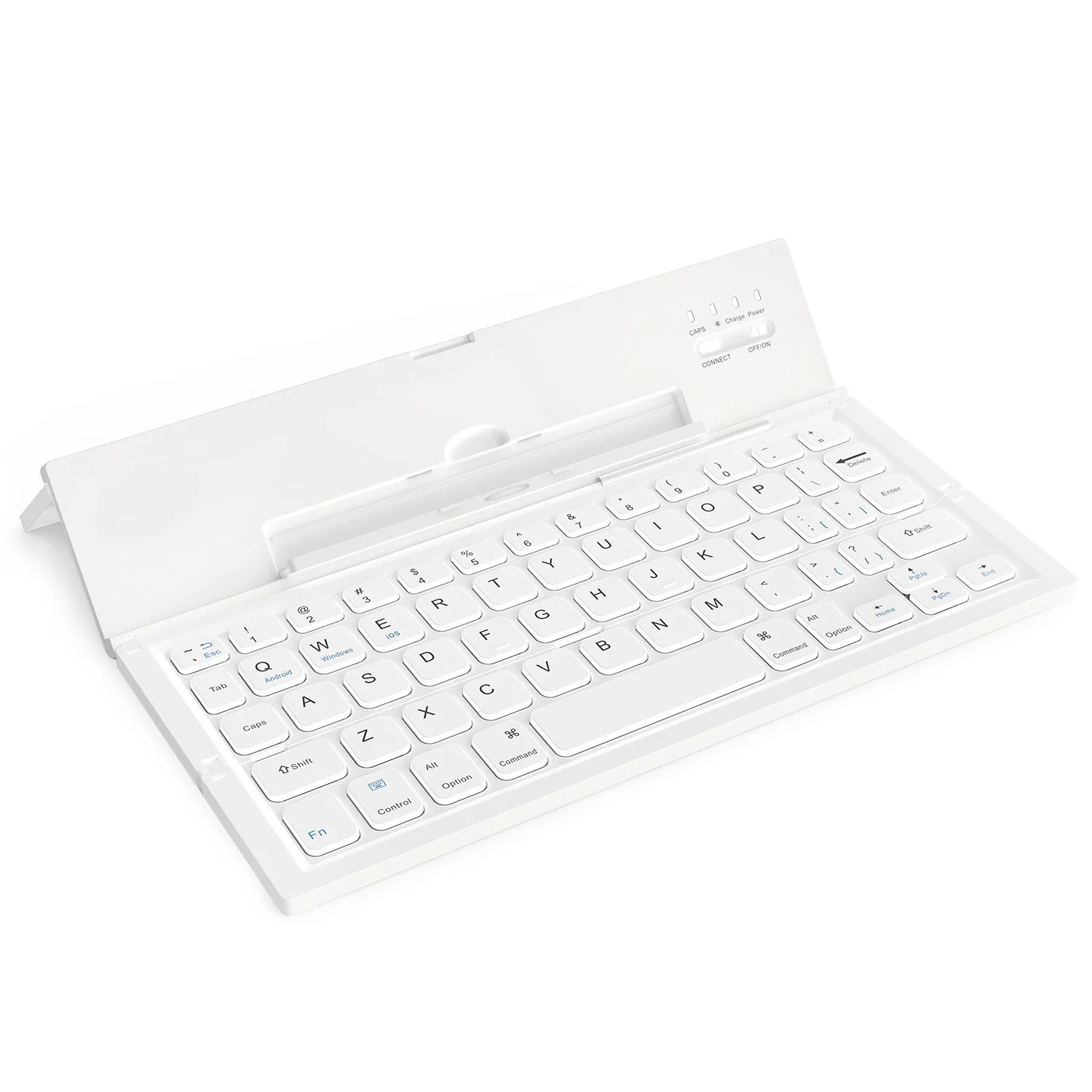 

Bluetooth IPAD Android WINDS Tablet Smartphone External Portable Tri-fold Folding Aluminum Alloy Black Bluetooth Keyboard