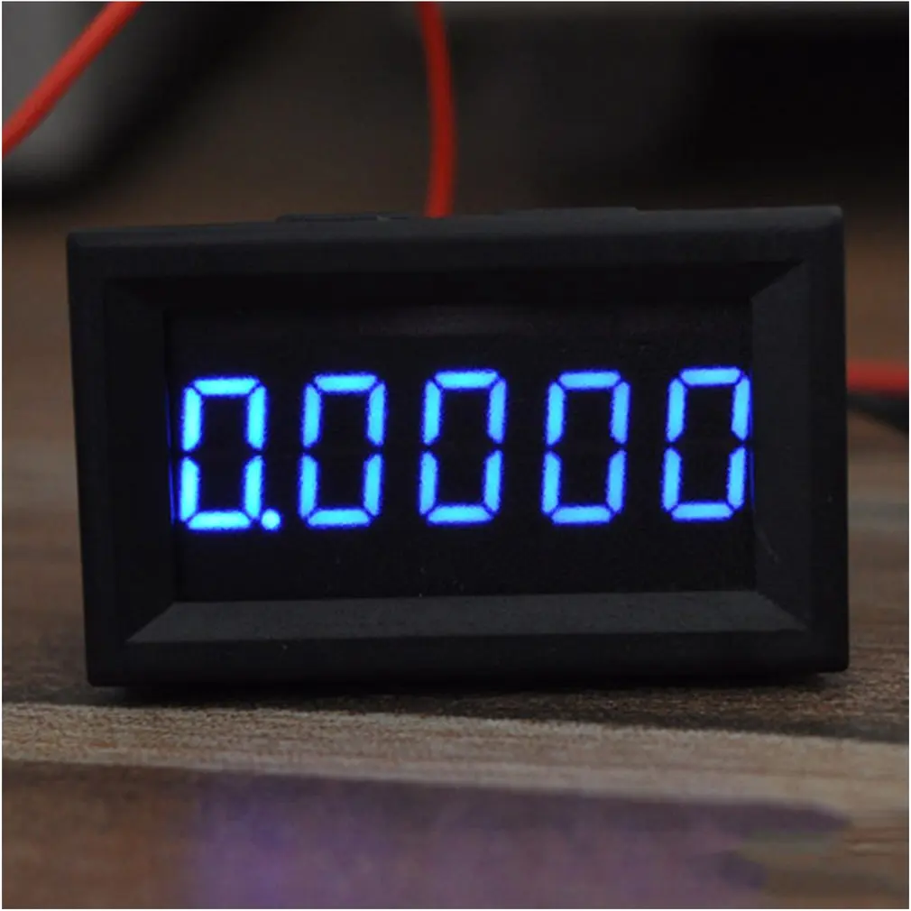DC 0 100V 100A красный синий двойной светодиодный 5 битный цифровой вольтметр