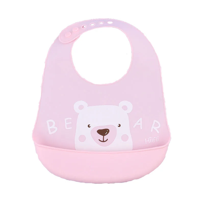 Регулируемый Детский шарф с милым принтом водонепроницаемые силиконовые