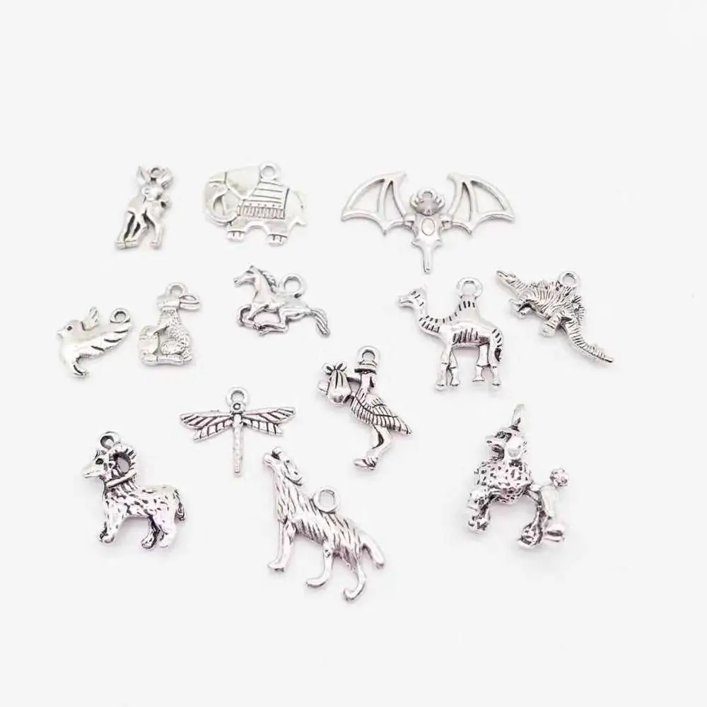Мода микс 13 шт. Анима собака овца динозавр летучая мышь лошадь Вольф верблюд Слон