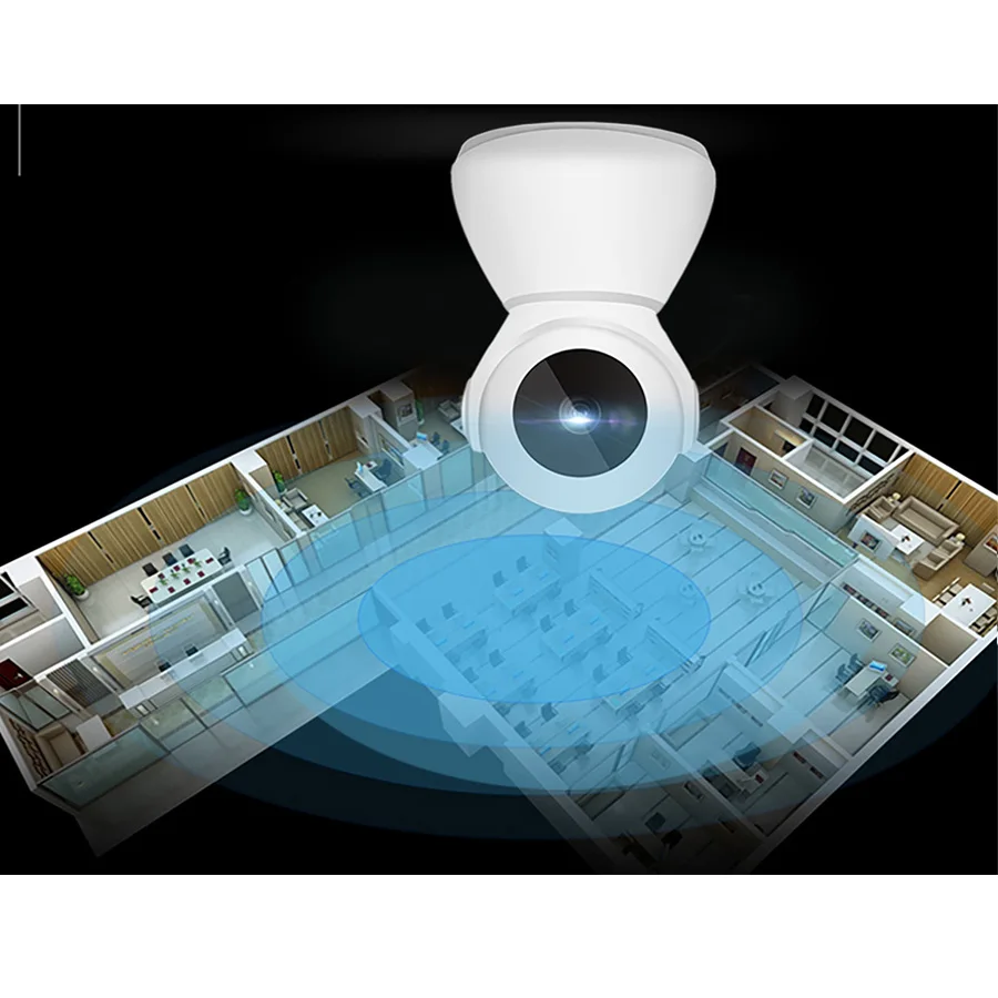 1080P ip wifi камера 360 градусов полный угол обзора двухсторонняя аудио