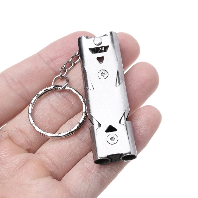 Две трубки высокой децибел спасательный свисток наружные аксессуары | Спорт и