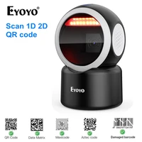 eyoyo 2d desktop barcode scanner omnidirectional hands free 1d qr barcode reader automatic sensing scanning platform scanner