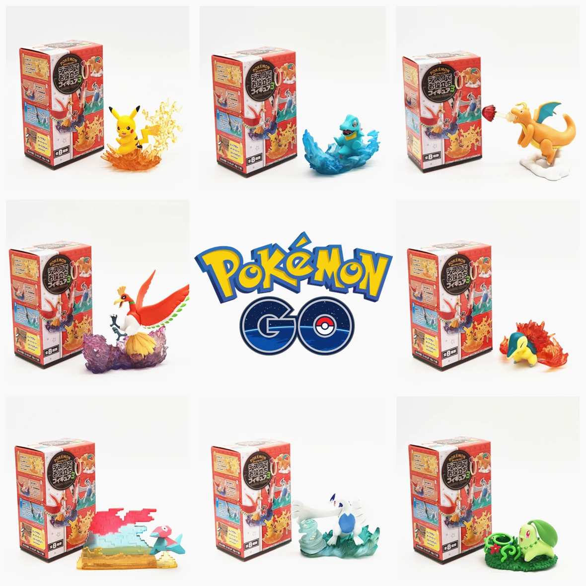 

Pokemon Anime Toys Random Blind Box Surprise Boxed Pikachu Ho-Oh Chikorita Lugia Dragonite Doll Kawaii Birthday Gift Pen Holder